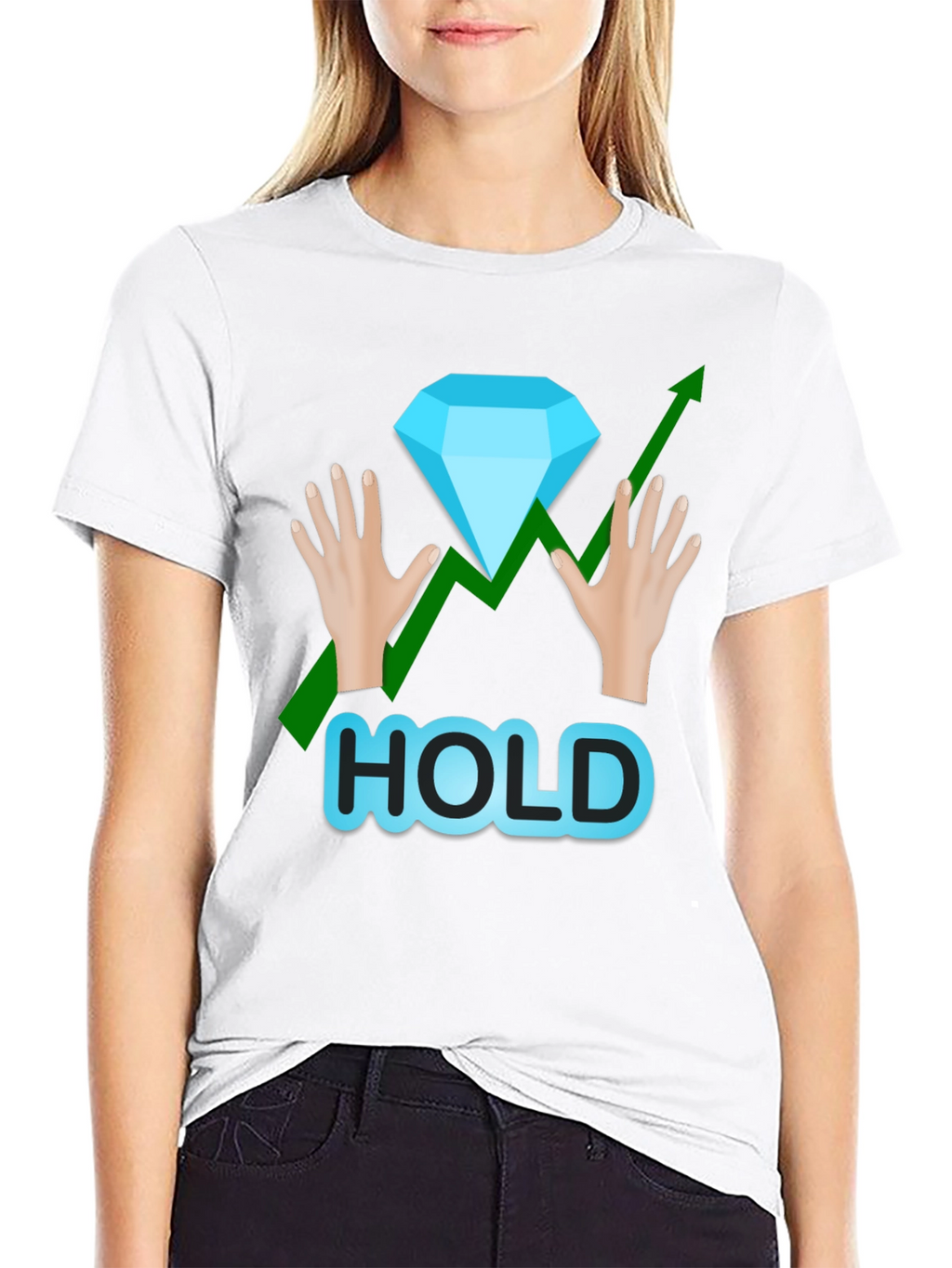 Diamond Hands Stock Market T-Shirt - HOLD