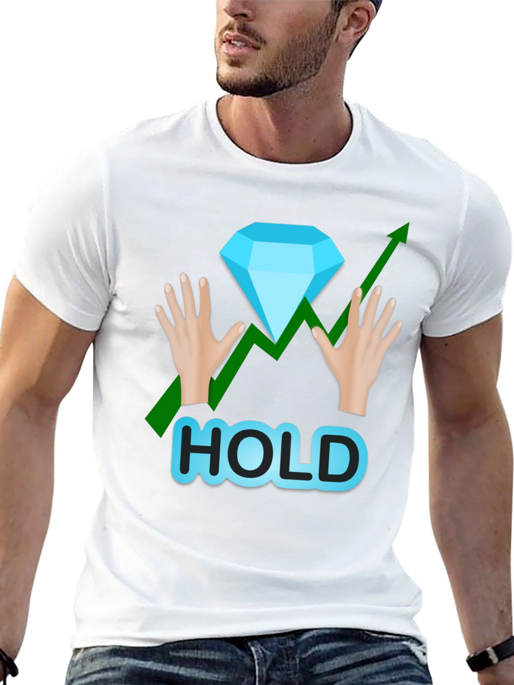 Diamond Hands Stock Market T-Shirt - HOLD