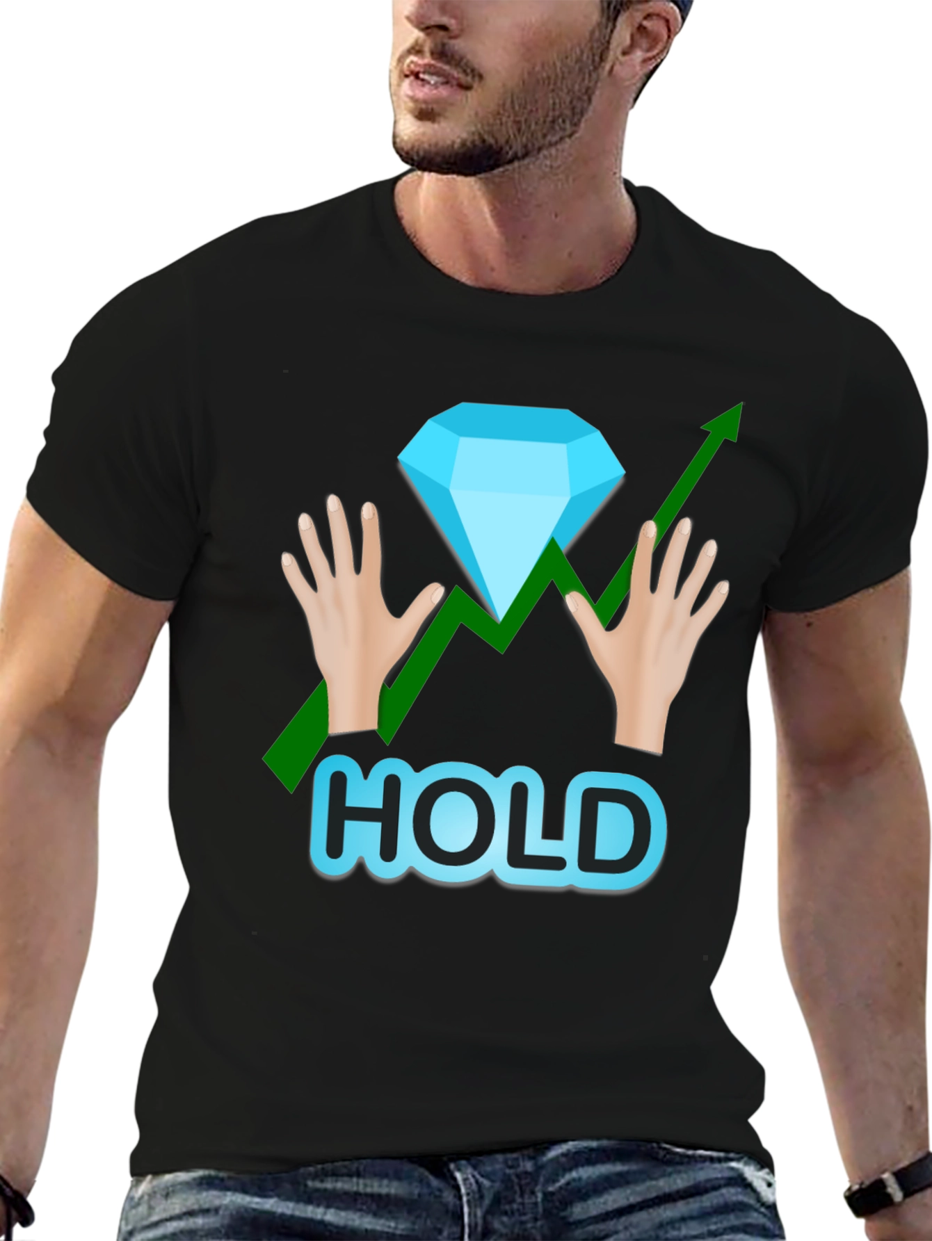 Diamond Hands Stock Market T-Shirt - HOLD