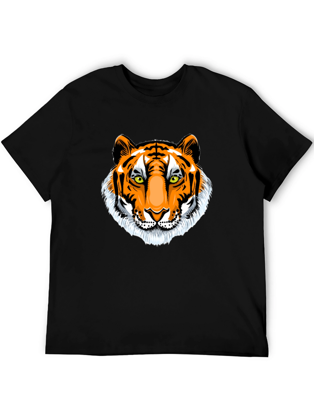 Tiger Graphic Black T-Shirt - Animal Print Tee