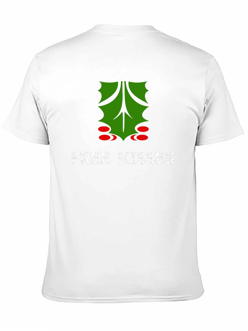 Free Kisses Mistletoe Graphic T-Shirt