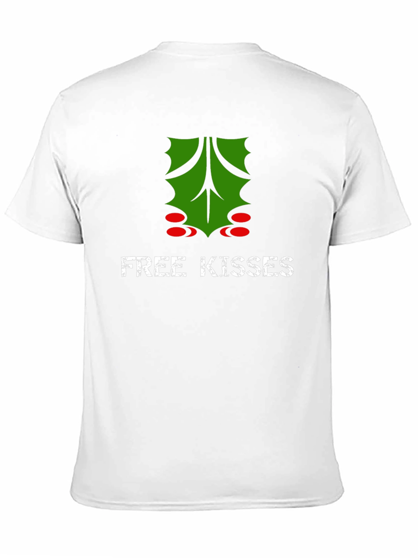 Free Kisses Mistletoe Graphic T-Shirt