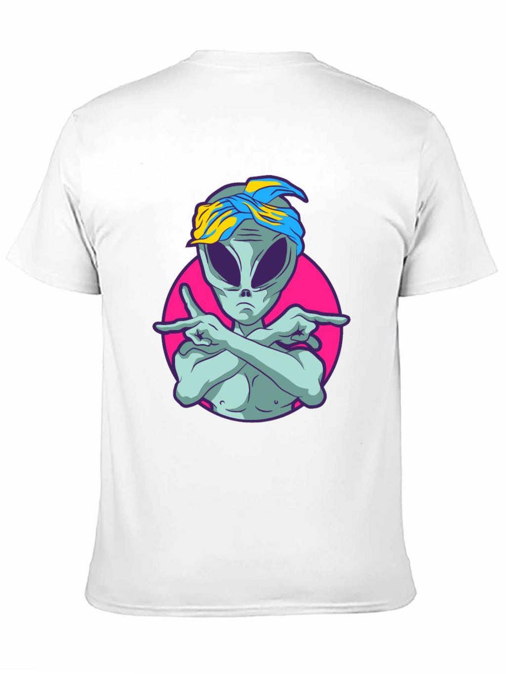 Alien Rapper Graphic T-Shirt - Black