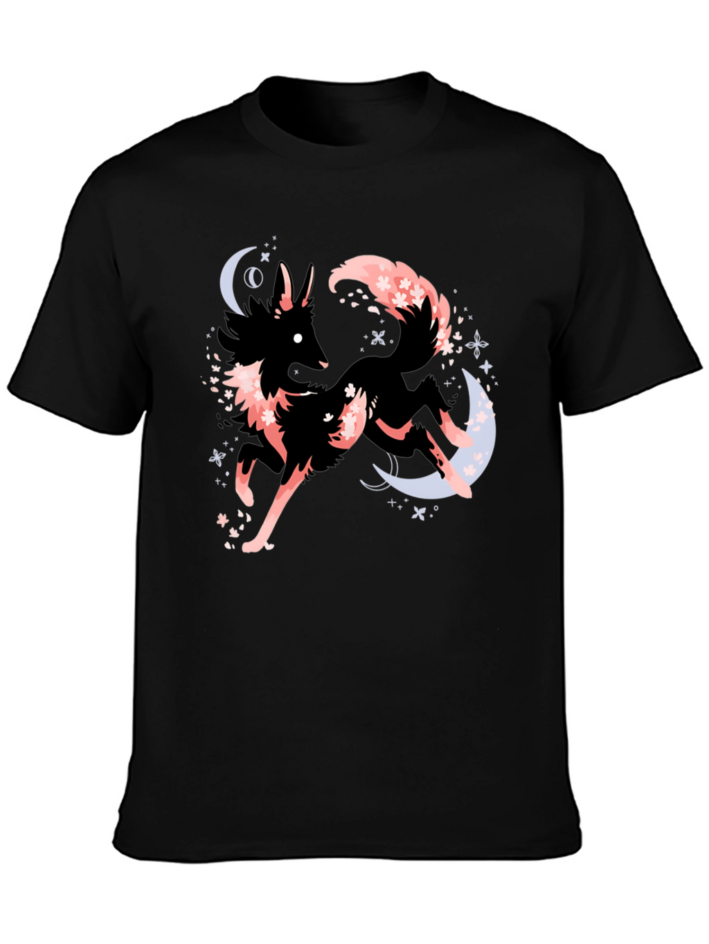 Mystic Fox Graphic Tee - Black