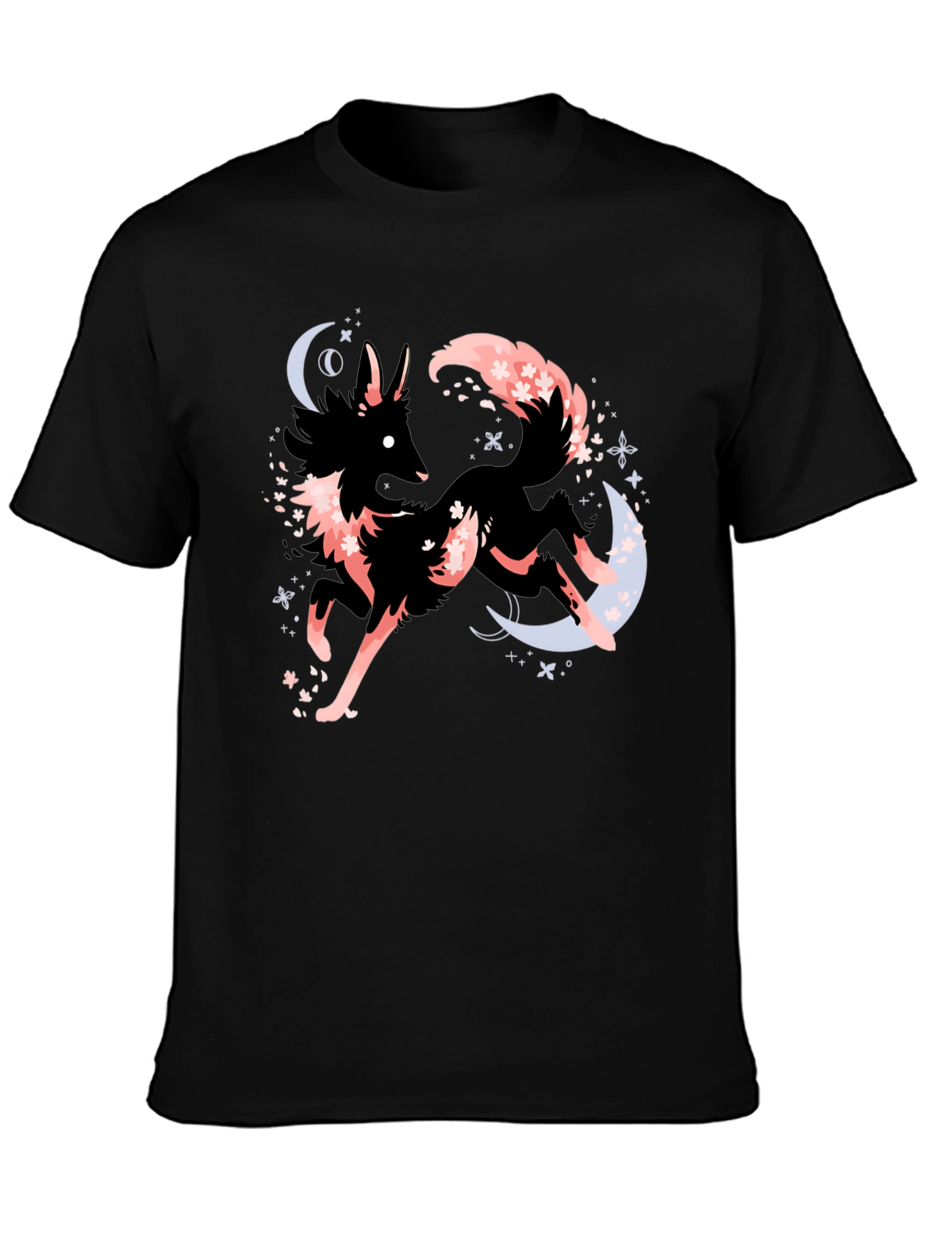 Mystic Fox Graphic Tee - Black
