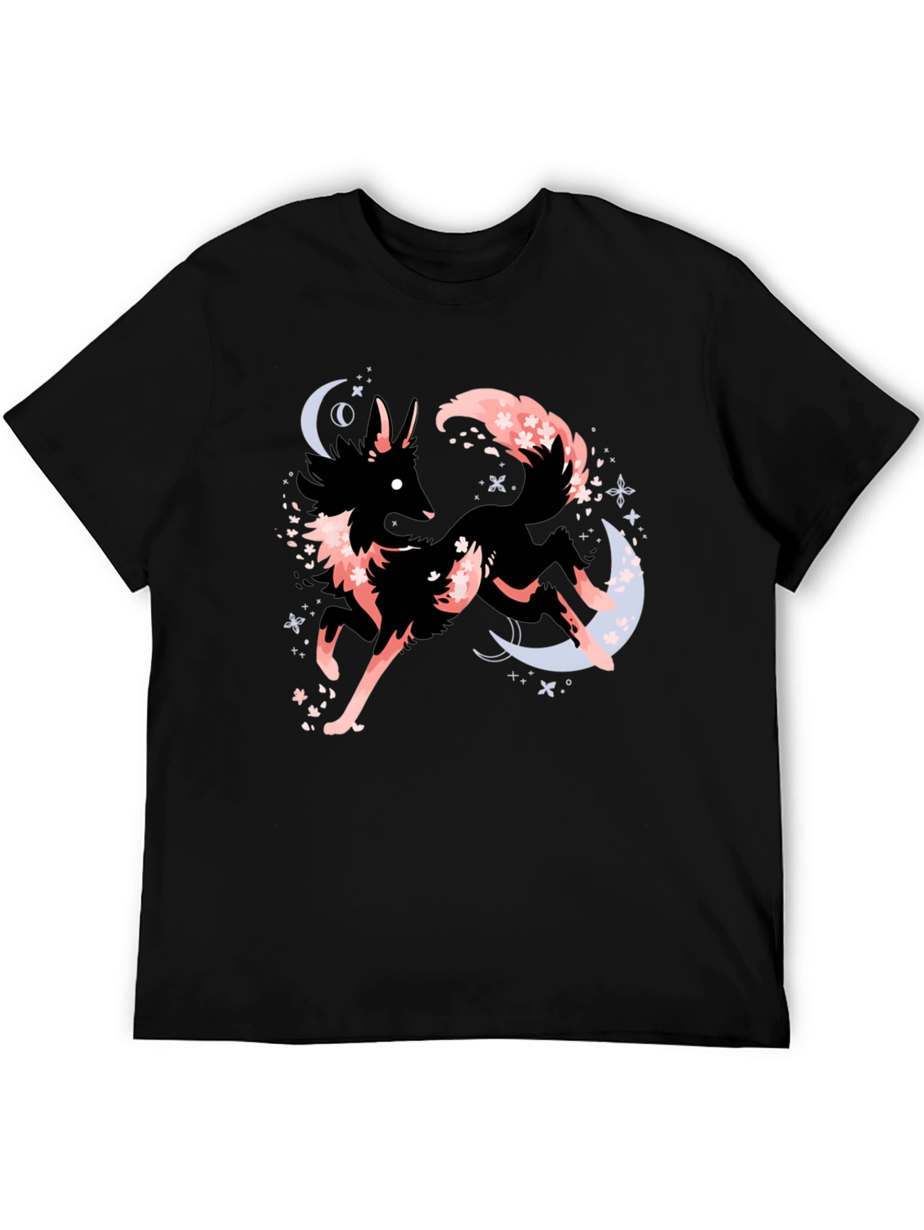 Mystic Fox Graphic Tee - Black