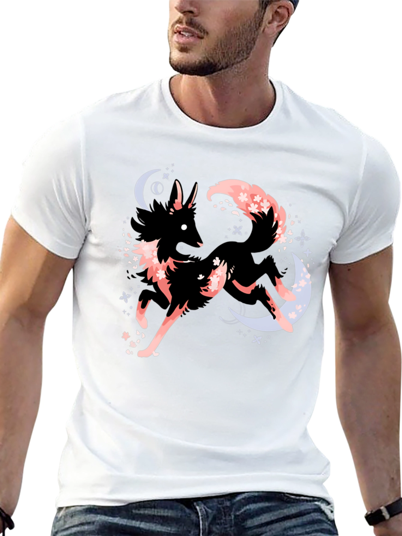 Mystic Fox Graphic Tee - Black