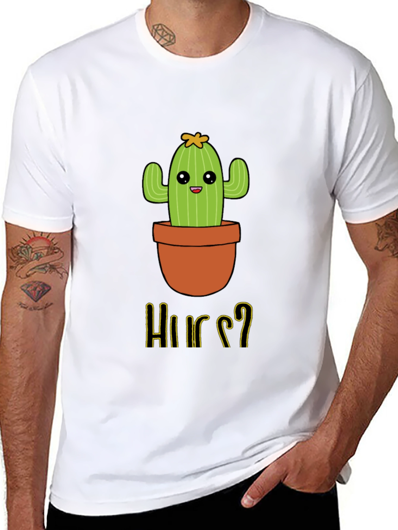 Cactus Hug T-Shirt - Funny Graphic Tee