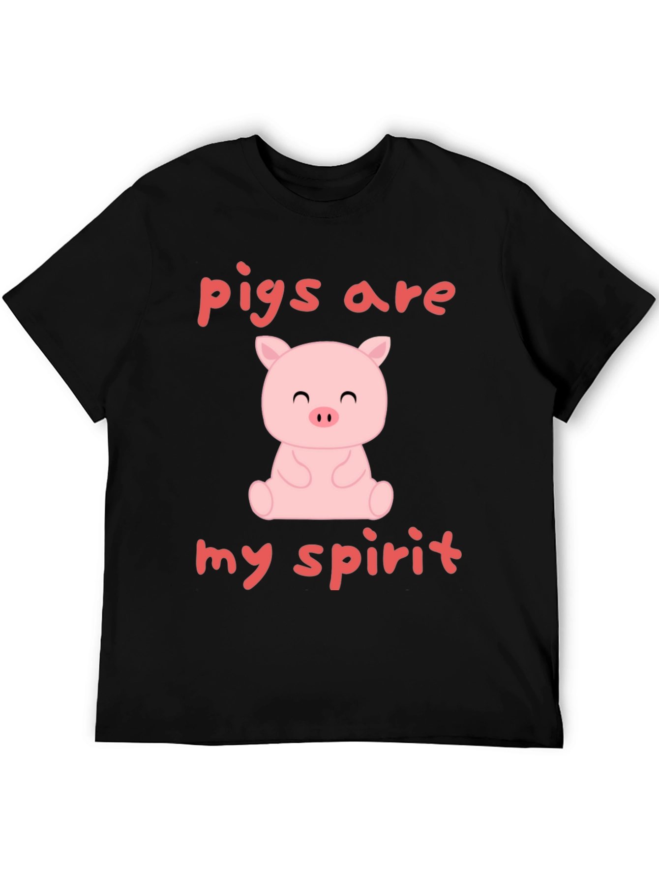 Pigs Are My Spirit T-Shirt - Cute Animal Lover Tee