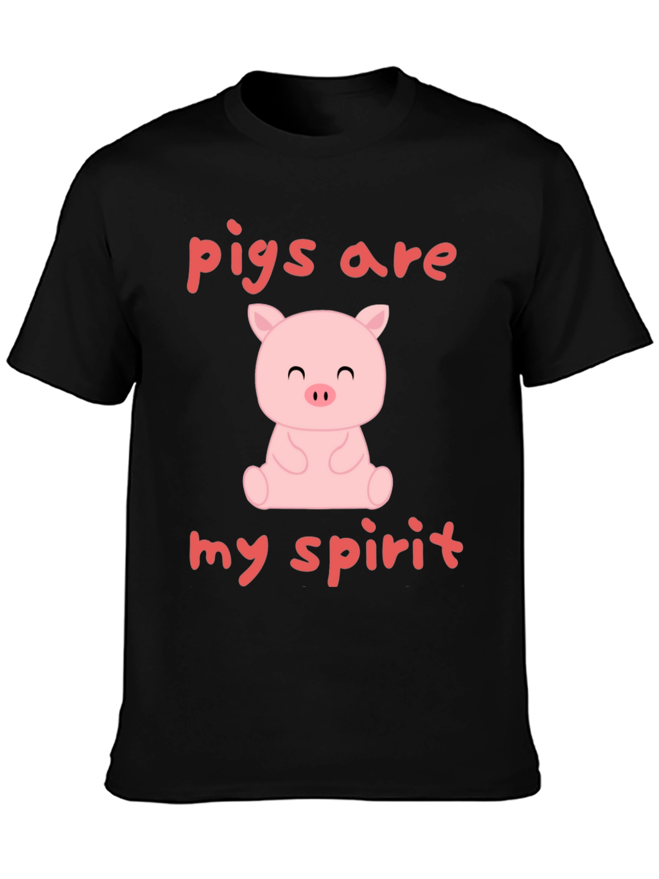 Pigs Are My Spirit T-Shirt - Cute Animal Lover Tee