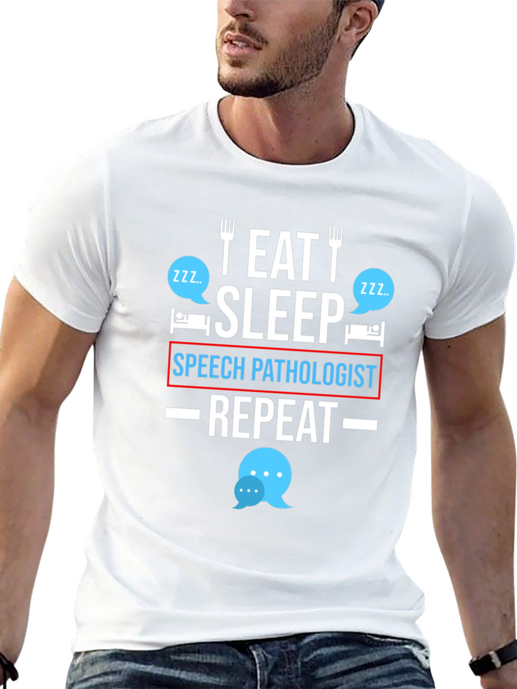 Eat Sleep Speech Pathologist Repeat T-Shirt