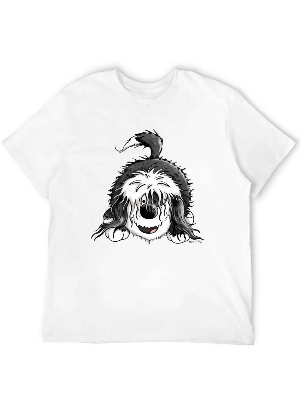 Funny Dog Graphic Tee - Black Cotton Comfort