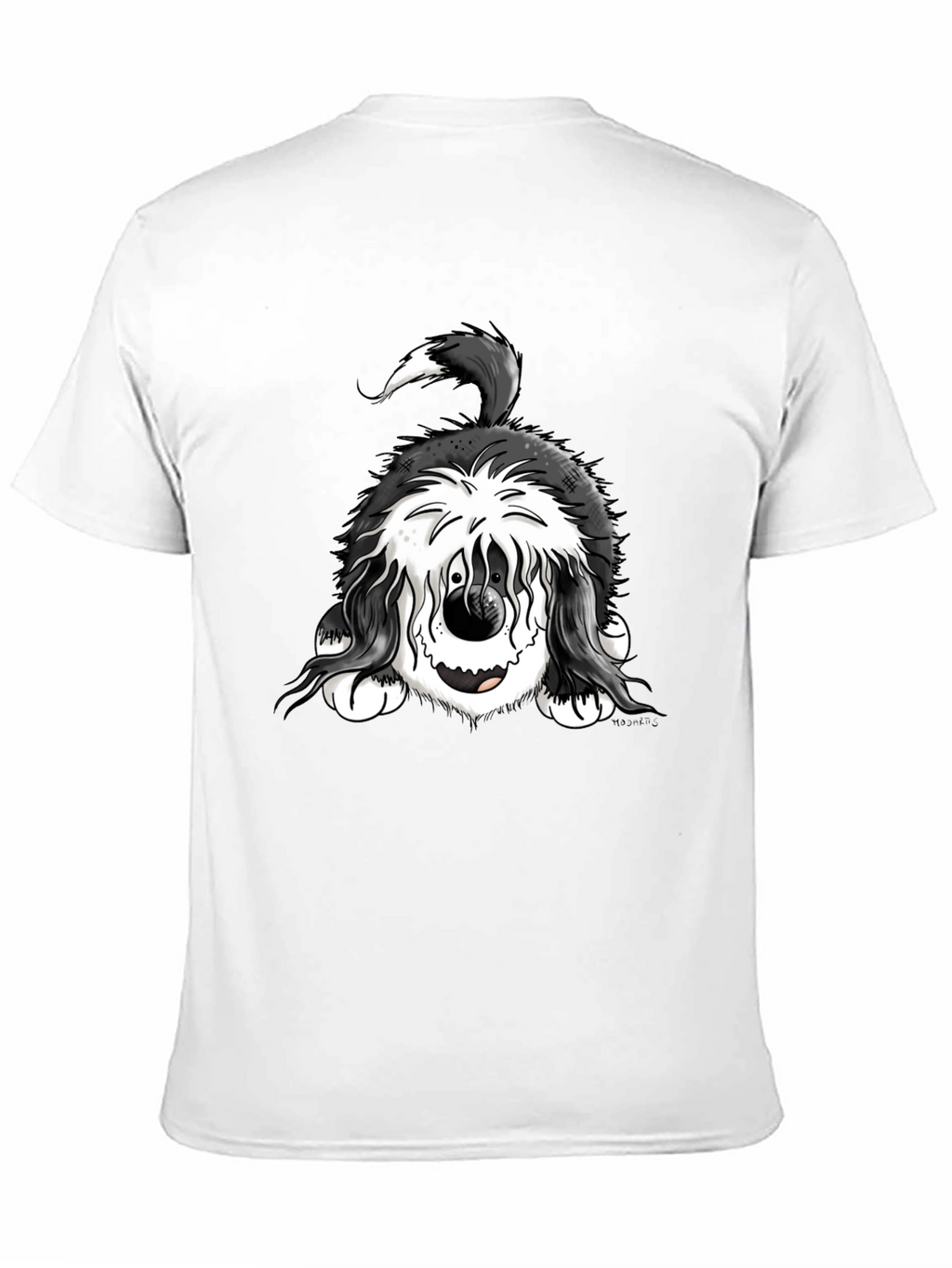 Funny Dog Graphic Tee - Black Cotton Comfort