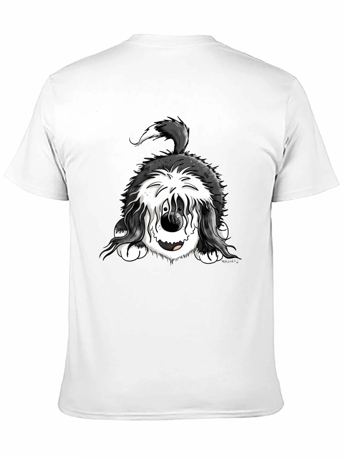Funny Dog Graphic Tee - Black Cotton Comfort