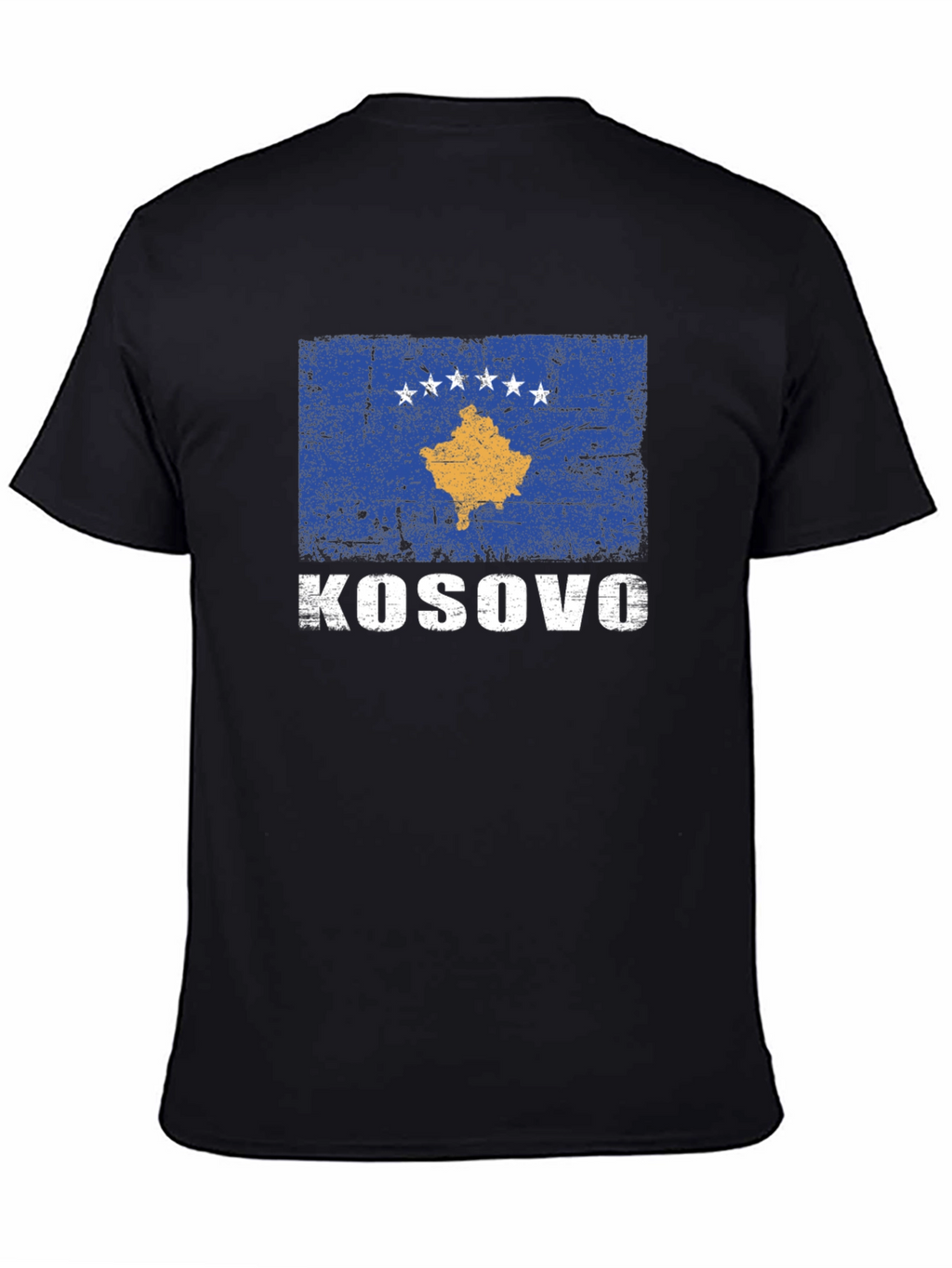 Kosovo Flag T-Shirt - Distressed Print