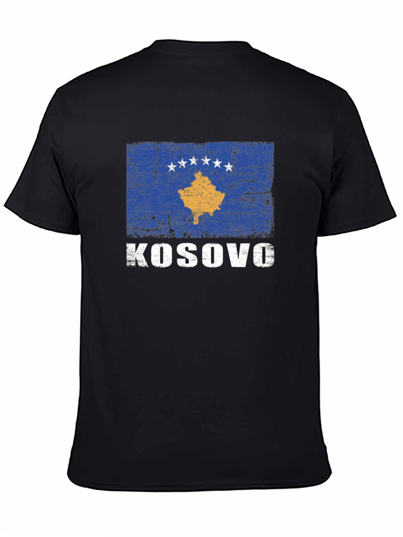 Kosovo Flag T-Shirt - Distressed Print