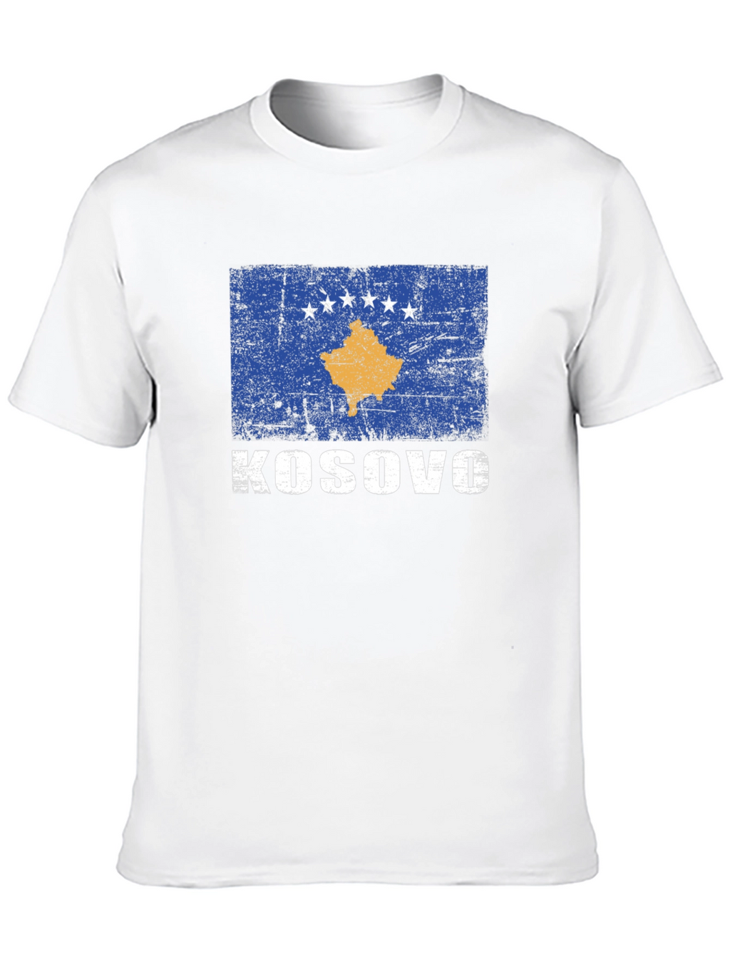 Kosovo Flag T-Shirt - Distressed Print