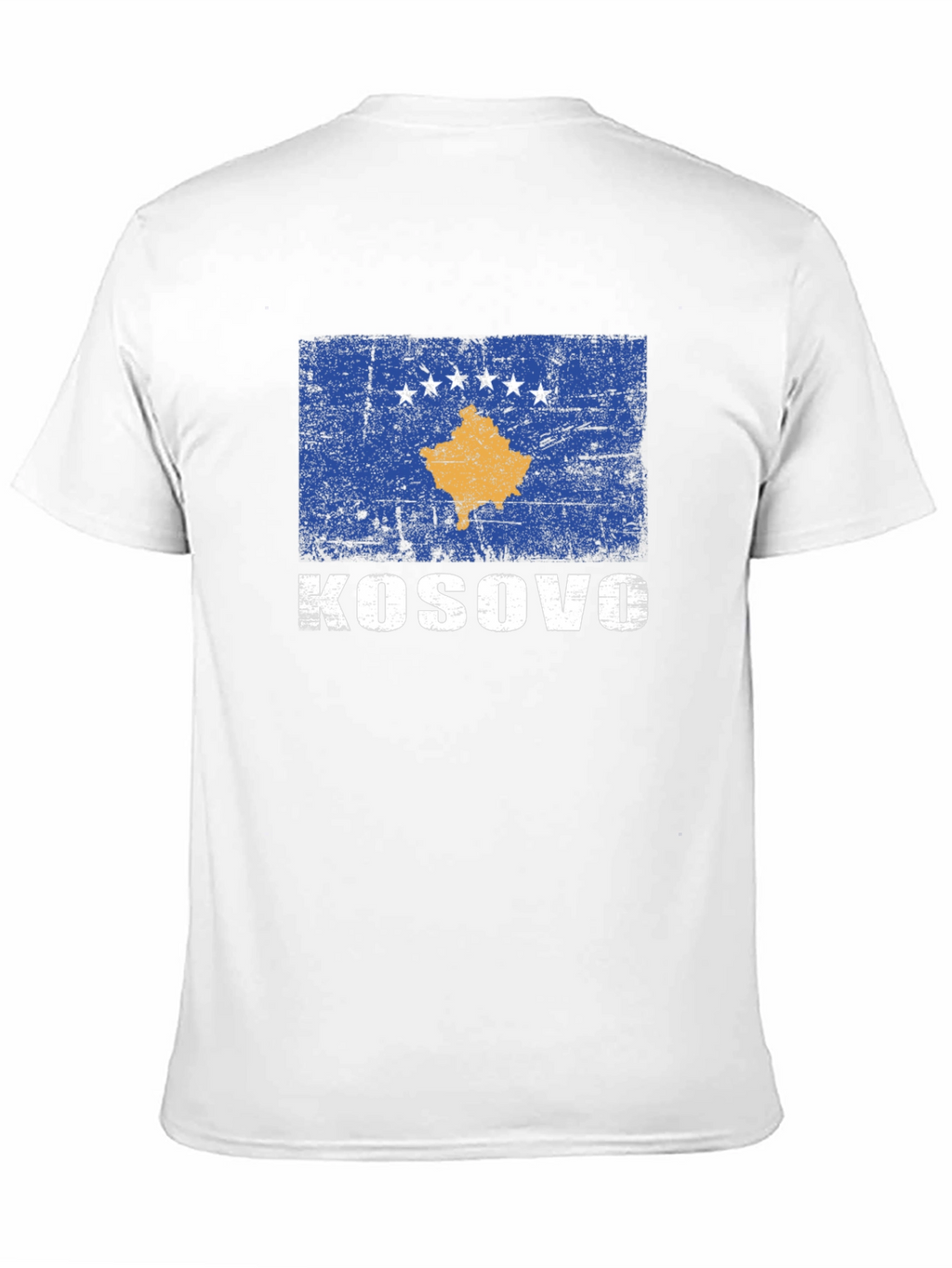 Kosovo Flag T-Shirt - Distressed Print