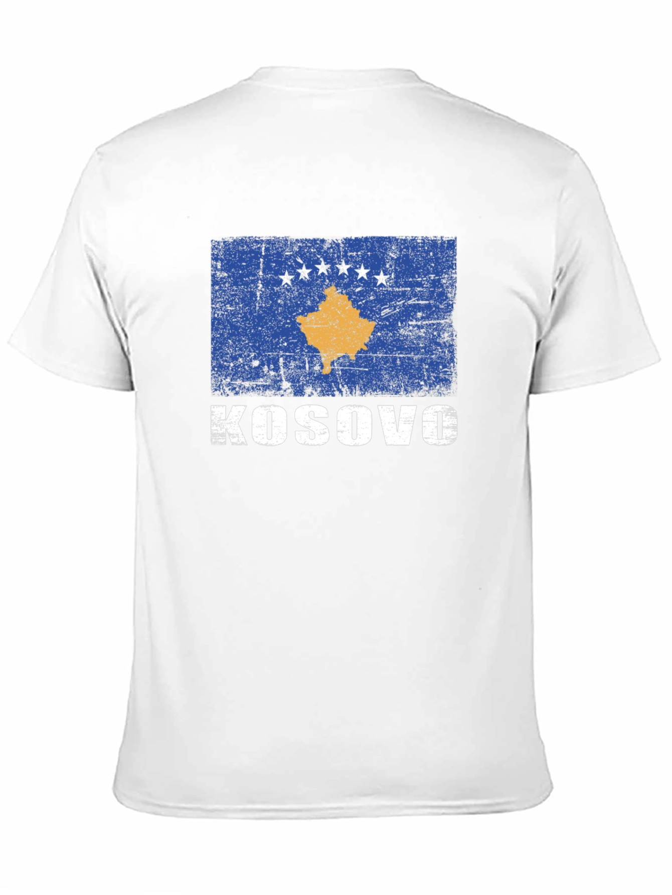 Kosovo Flag T-Shirt - Distressed Print