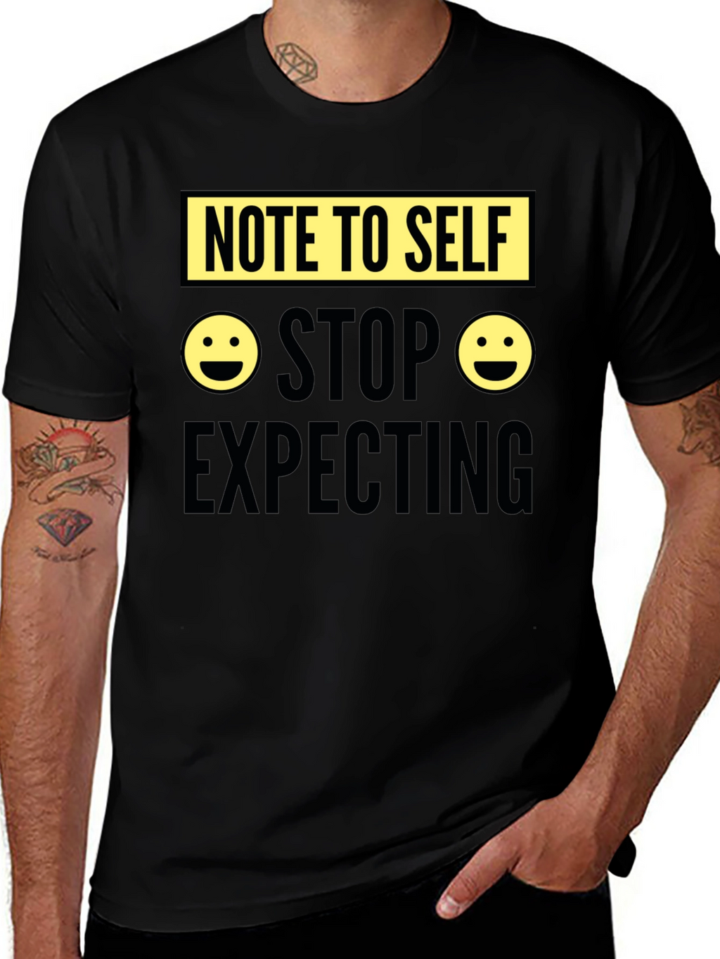 Note to Self Graphic Tee - Stop Expecting T-Shirt