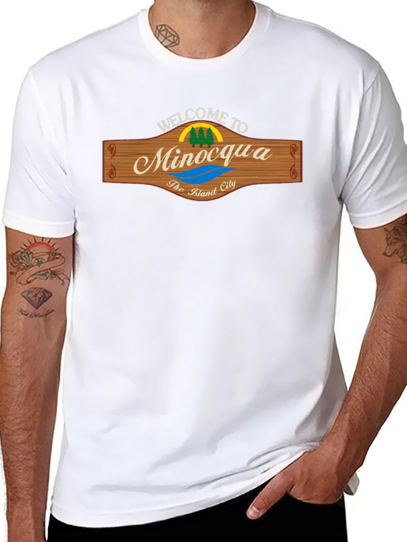 Welcome to Minocqua T-Shirt - The Island City Tee