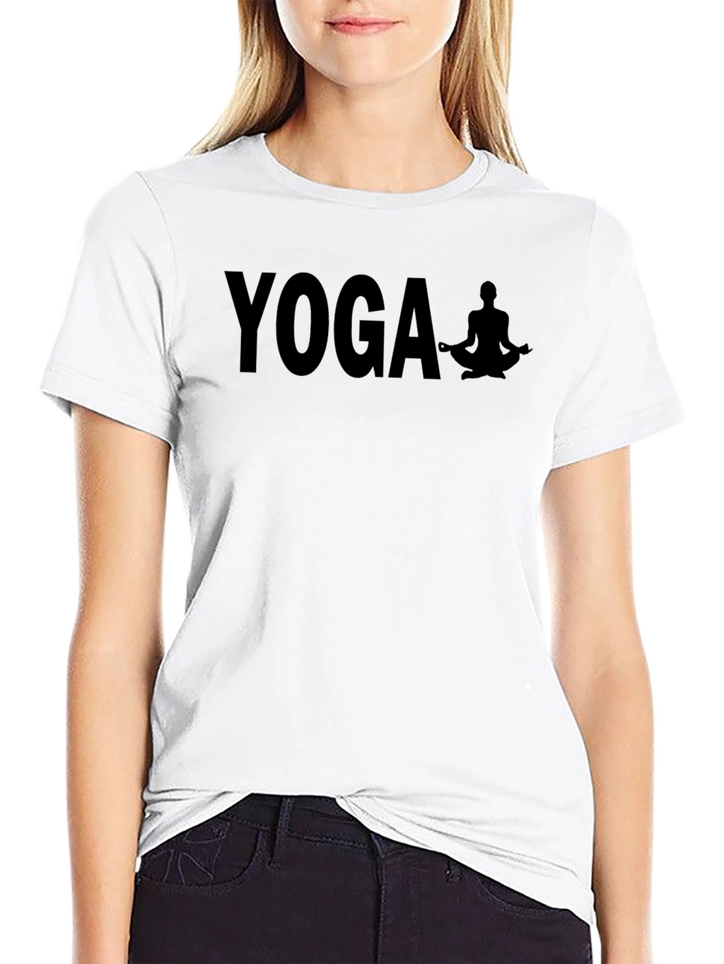 Yoga Meditation T-Shirt - Black Graphic Tee