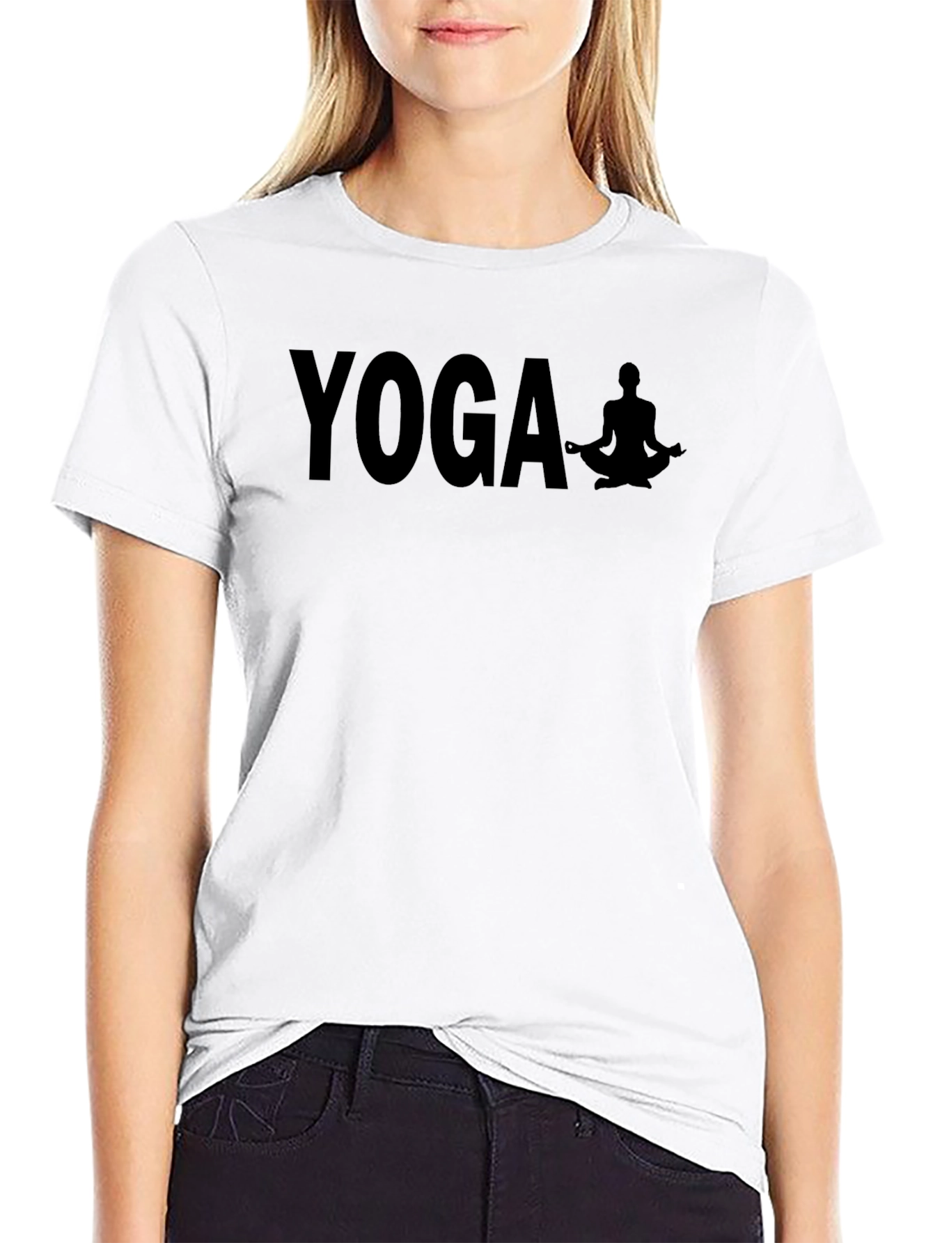 Yoga Meditation T-Shirt - Black Graphic Tee