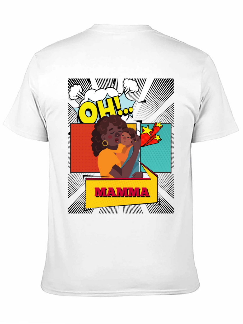 Mama Graphic Tee - Black Cotton Blend Shirt
