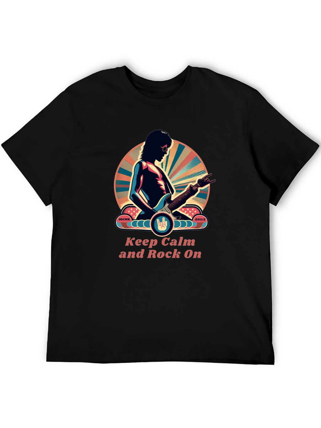 Keep Calm and Rock On Graphic Tee