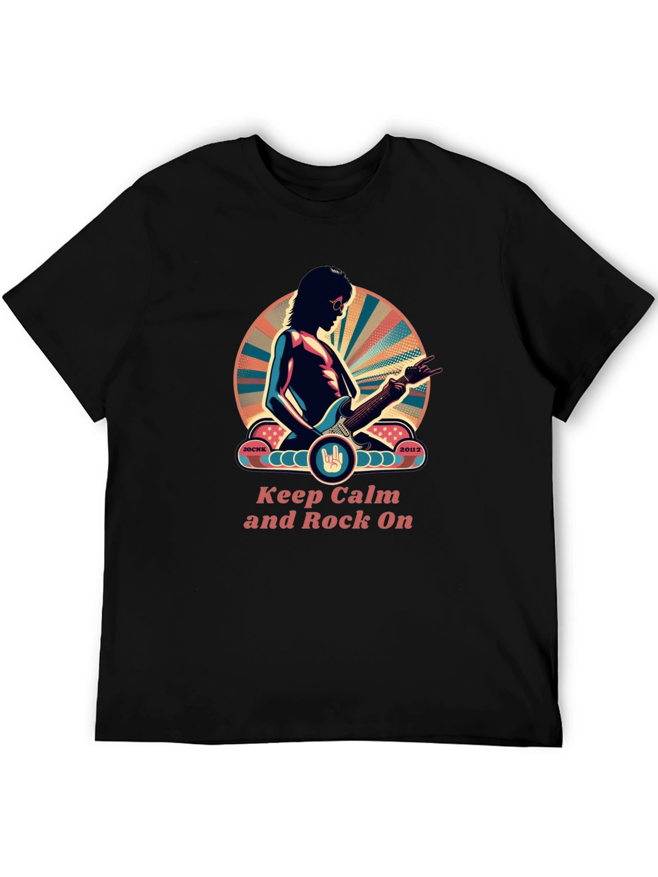 Keep Calm and Rock On Graphic Tee