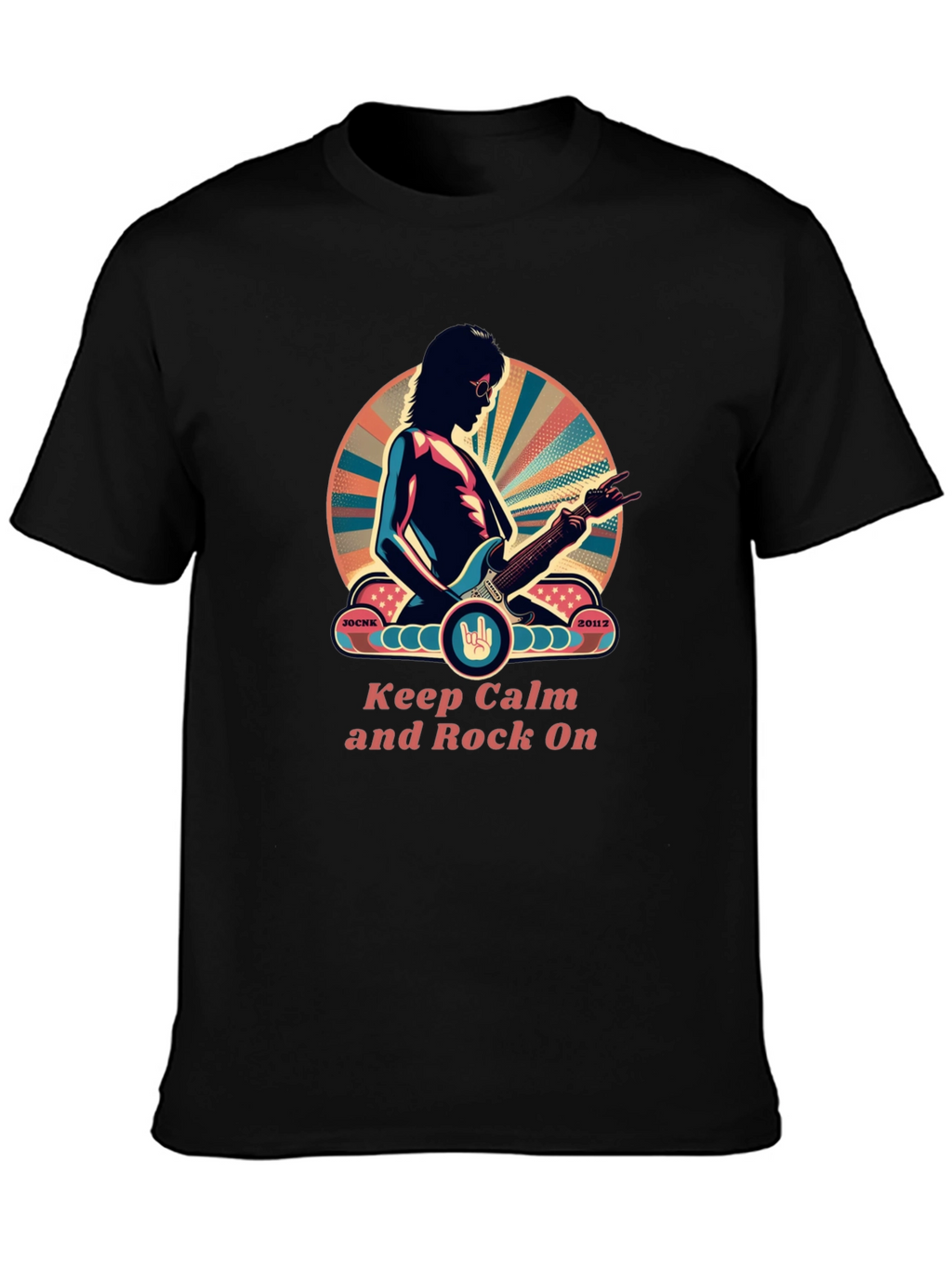 Keep Calm and Rock On Graphic Tee