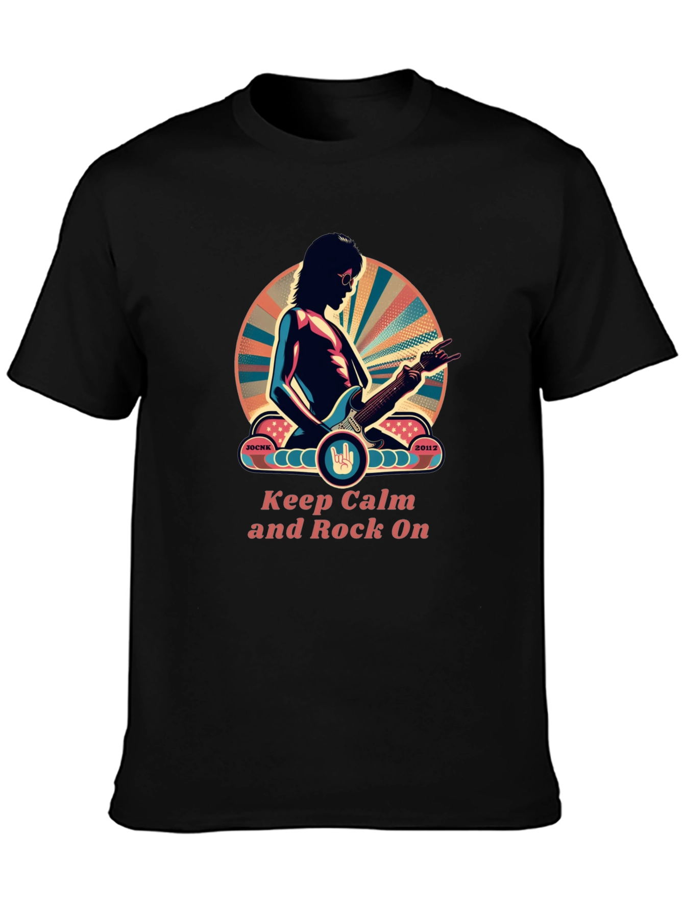 Keep Calm and Rock On Graphic Tee