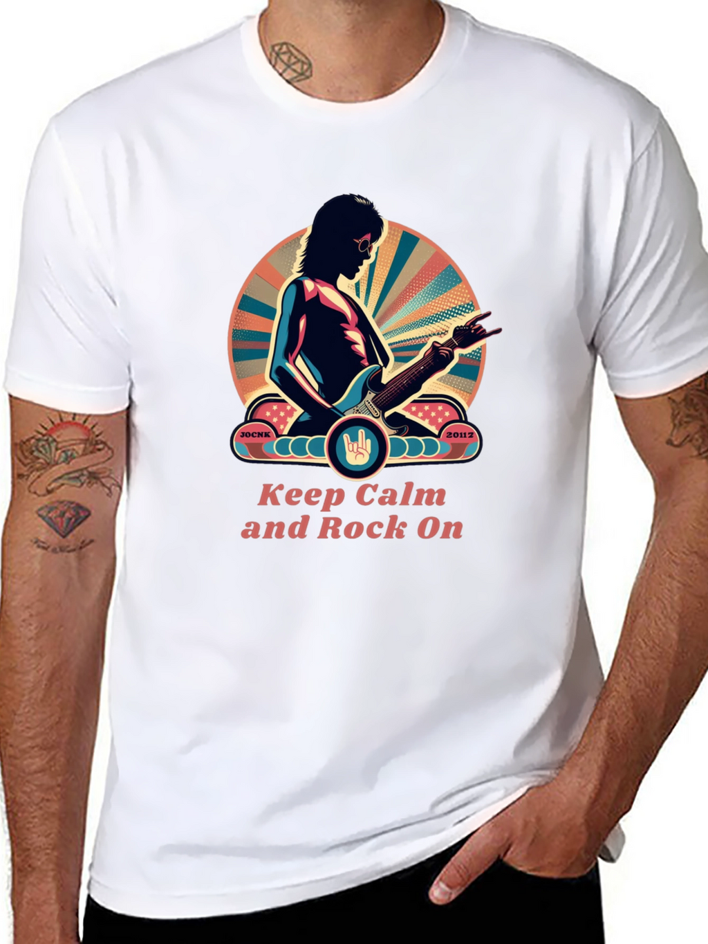 Keep Calm and Rock On Graphic Tee