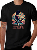 Keep Calm and Rock On Graphic Tee
