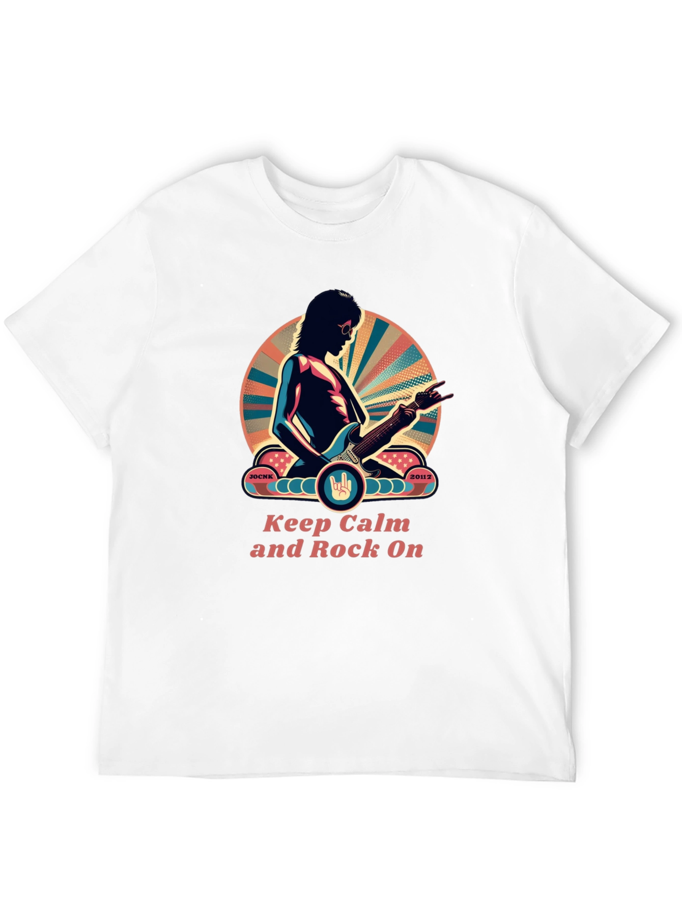 Keep Calm and Rock On Graphic Tee