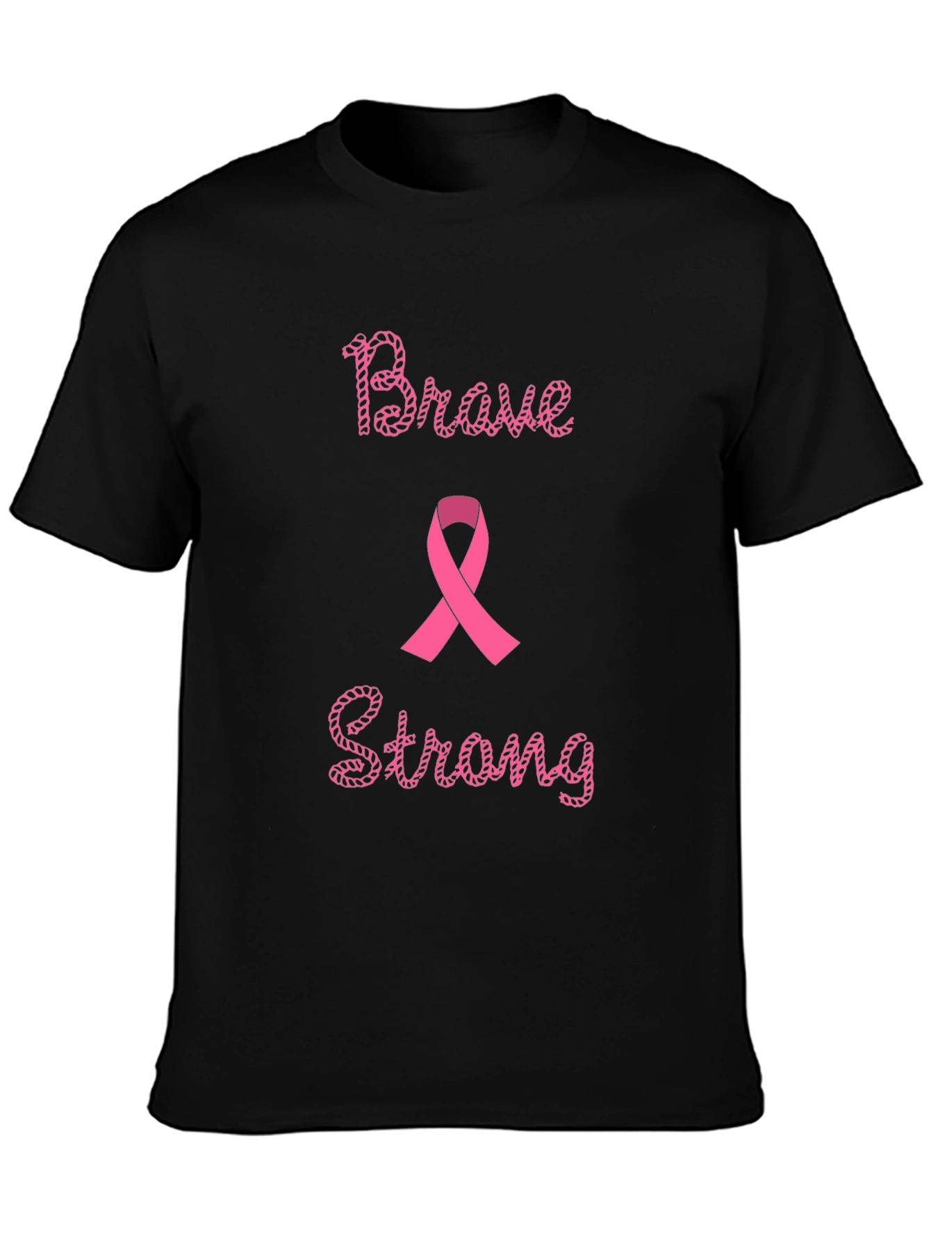 Brave & Strong Breast Cancer Awareness T-Shirt
