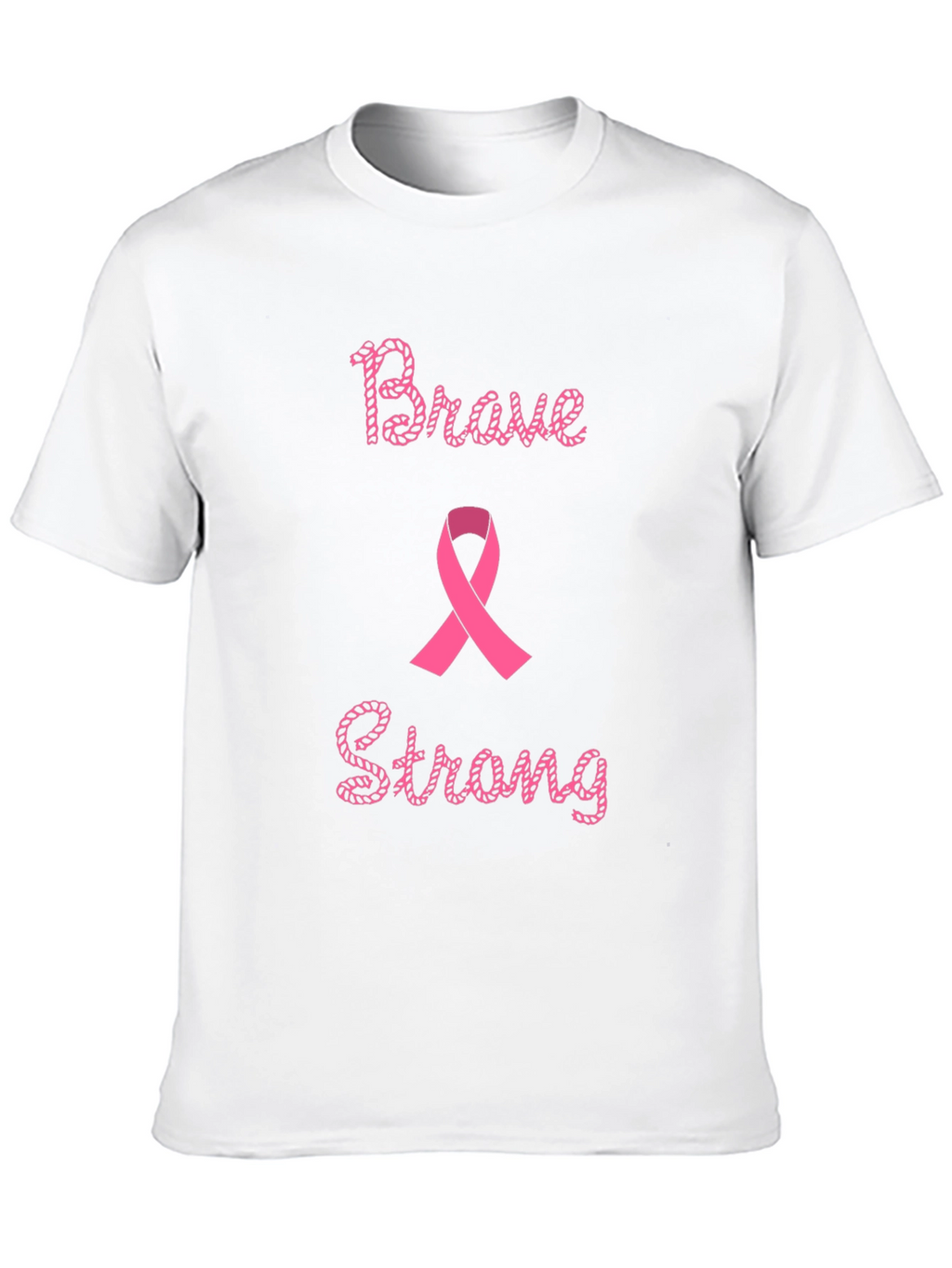 Brave & Strong Breast Cancer Awareness T-Shirt