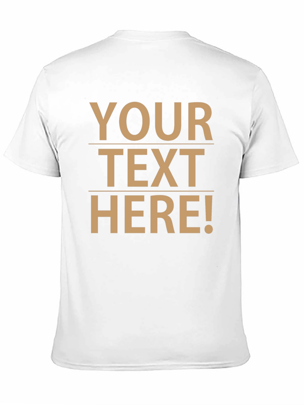 Customizable Text Black T-Shirt