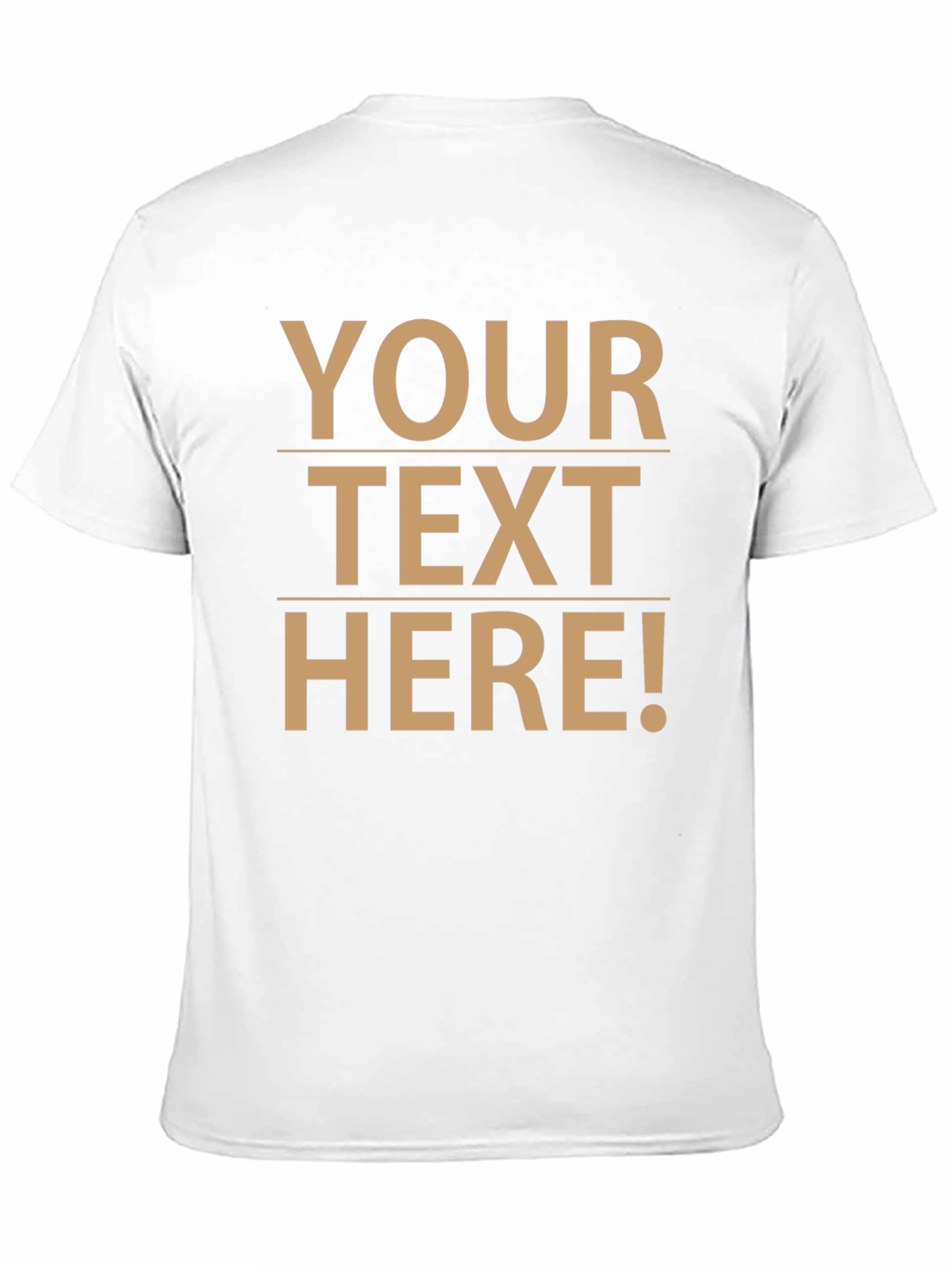 Customizable Text Black T-Shirt
