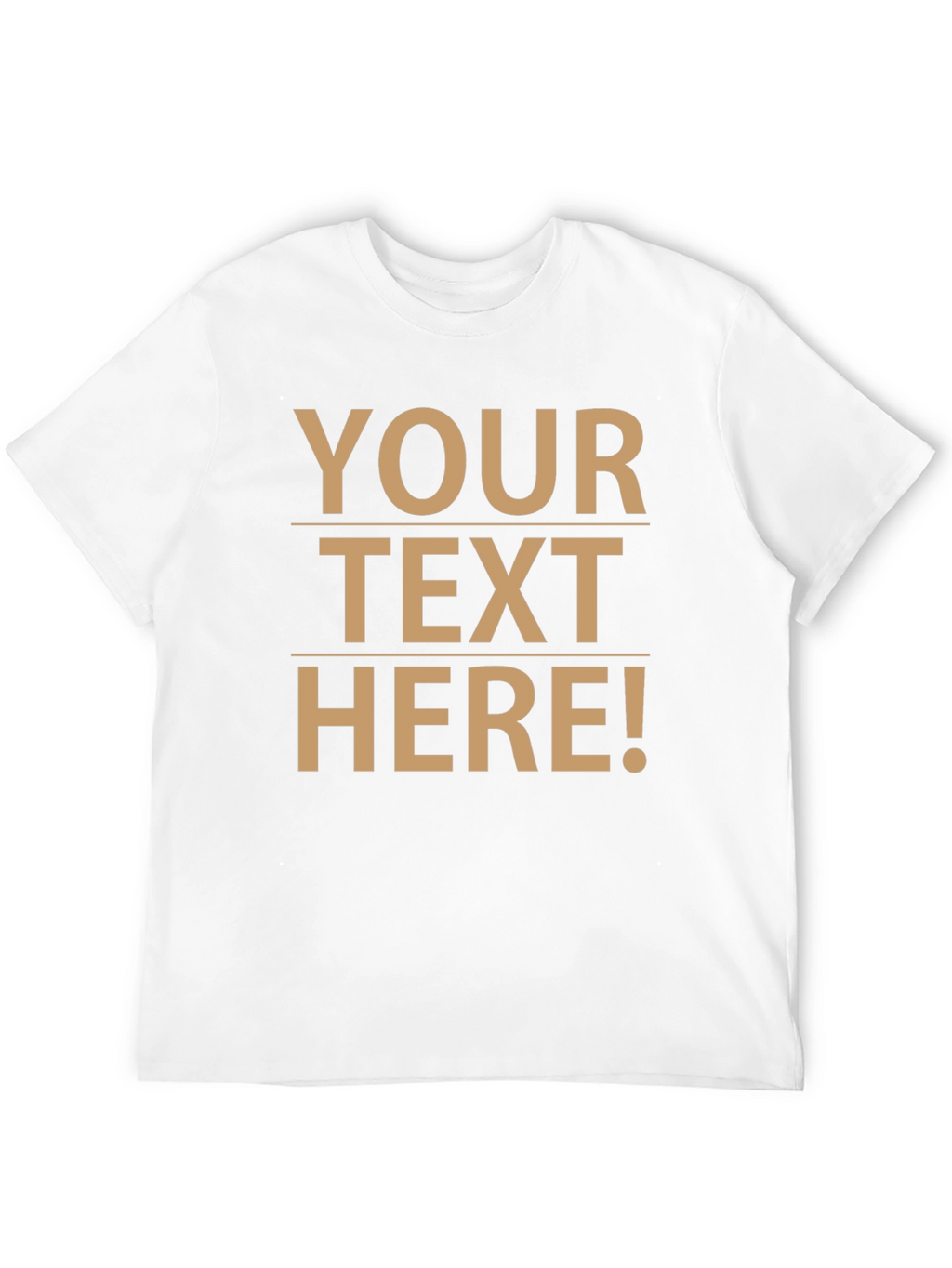 Customizable Text Black T-Shirt