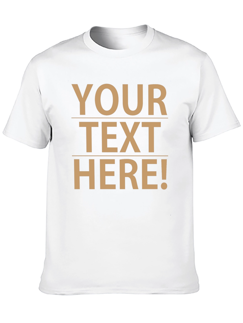 Customizable Text Black T-Shirt