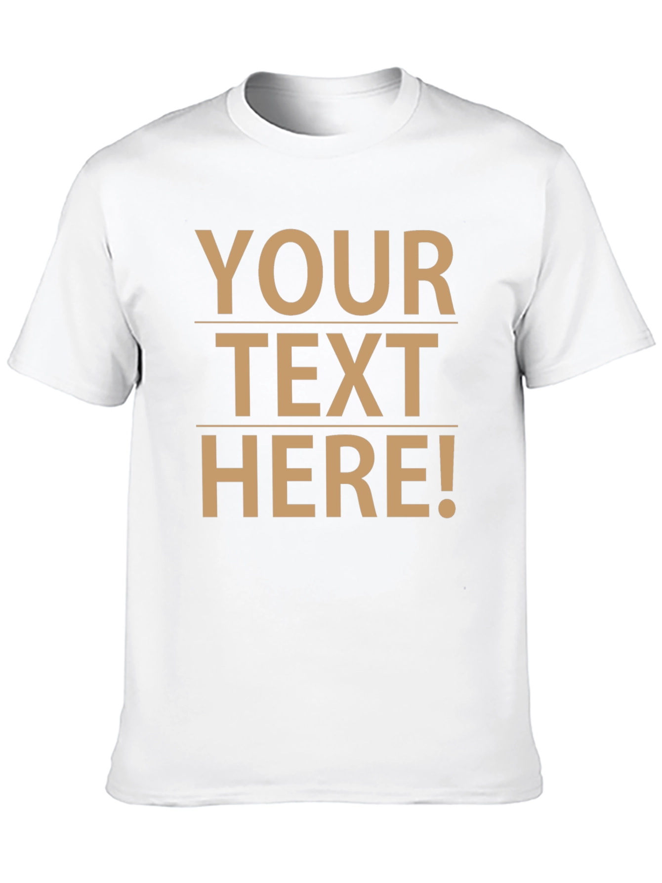 Customizable Text Black T-Shirt