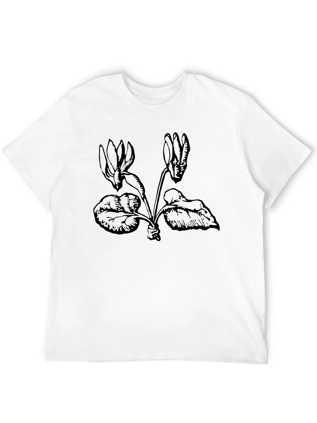 Botanical Graphic Tee - Black Casual Wear