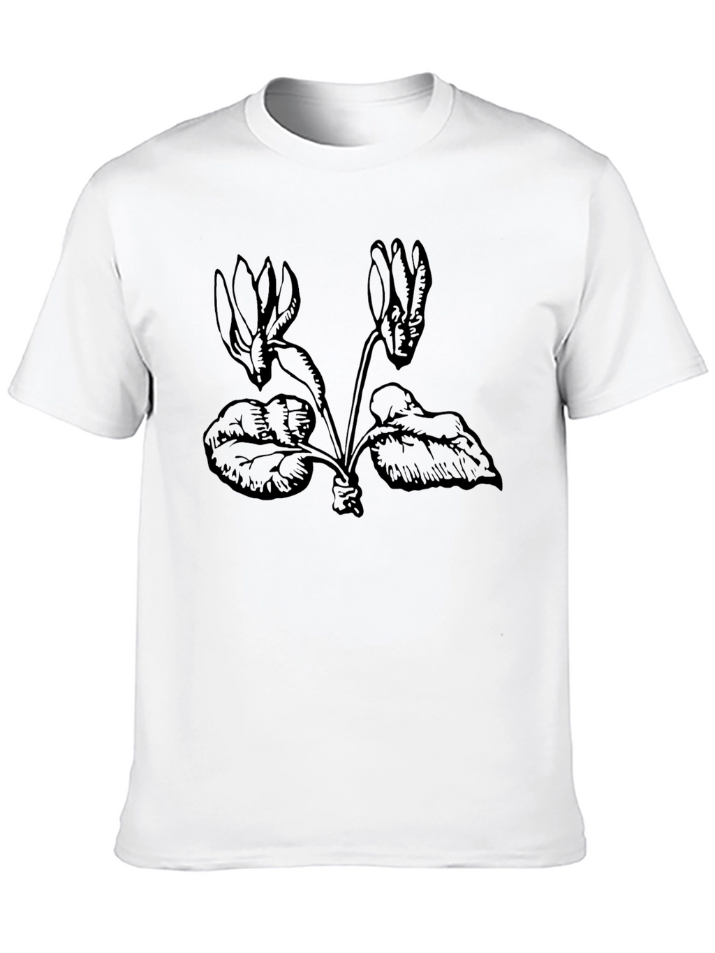 Botanical Graphic Tee - Black Casual Wear