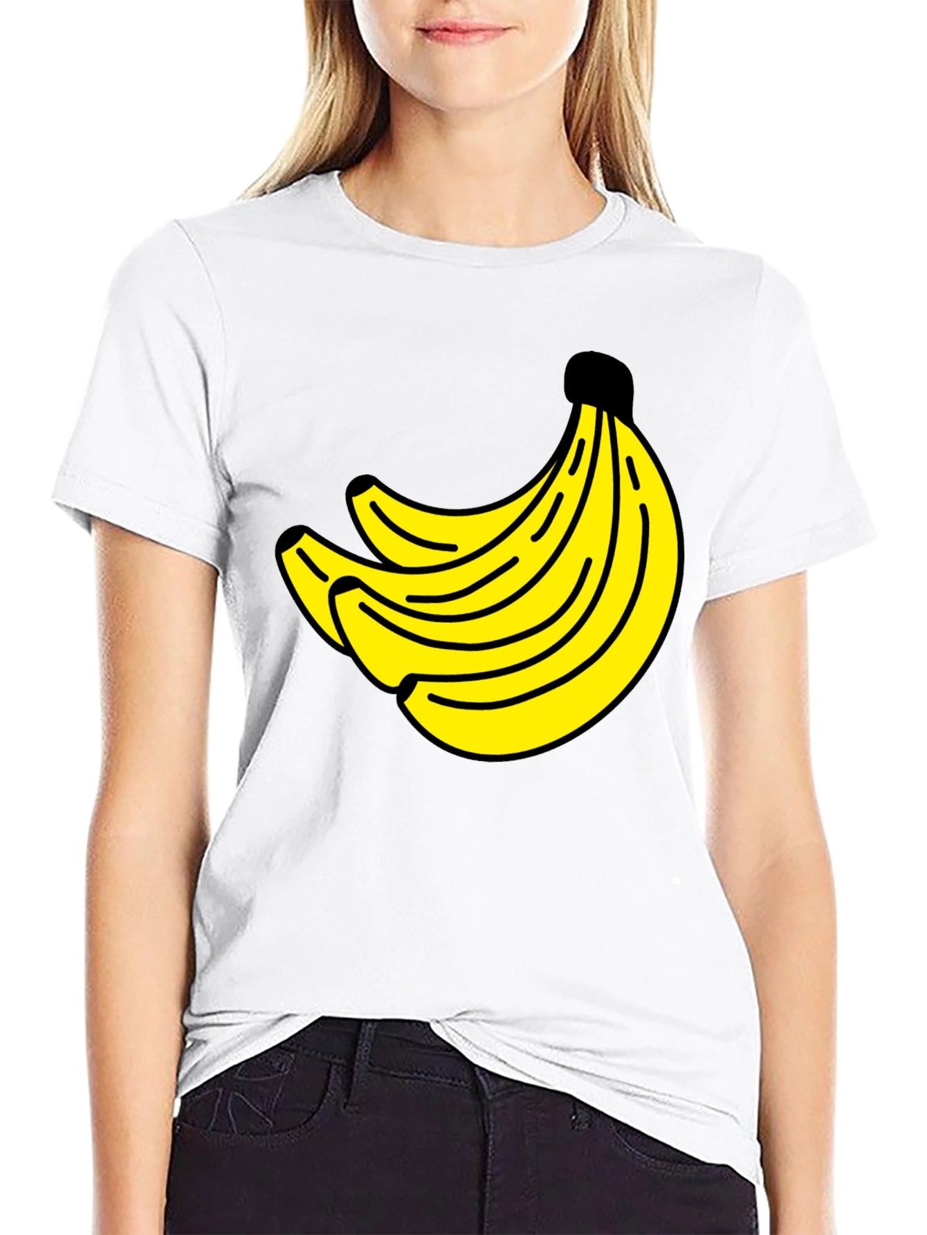 Banana Bunch Graphic Tee - Classic Crew Neck