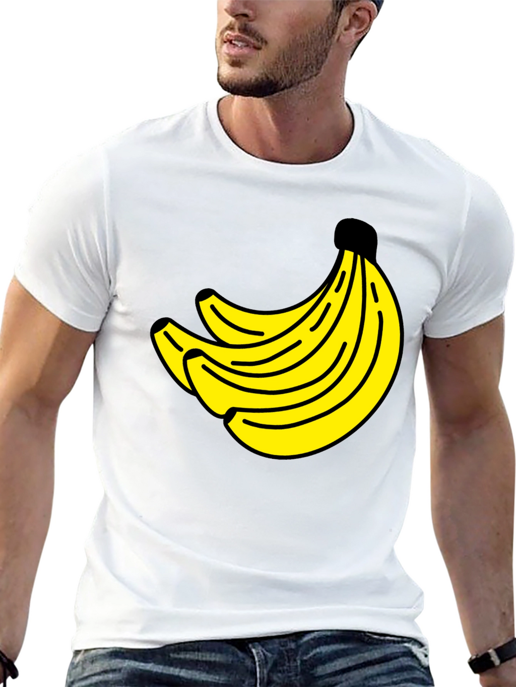 Banana Bunch Graphic Tee - Classic Crew Neck