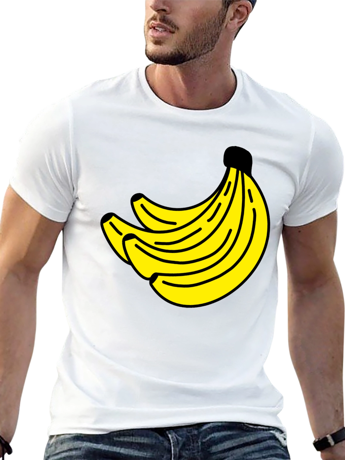 Banana Bunch Graphic Tee - Classic Crew Neck