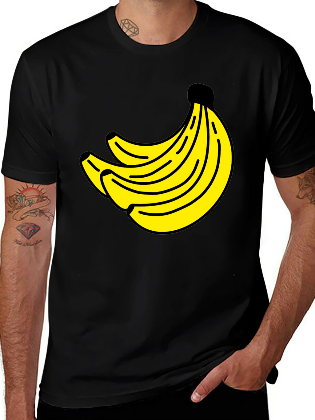 Banana Bunch Graphic Tee - Classic Crew Neck