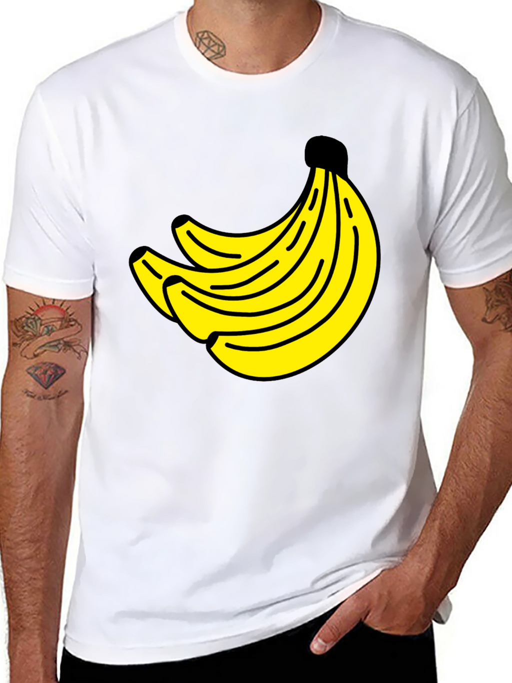 Banana Bunch Graphic Tee - Classic Crew Neck