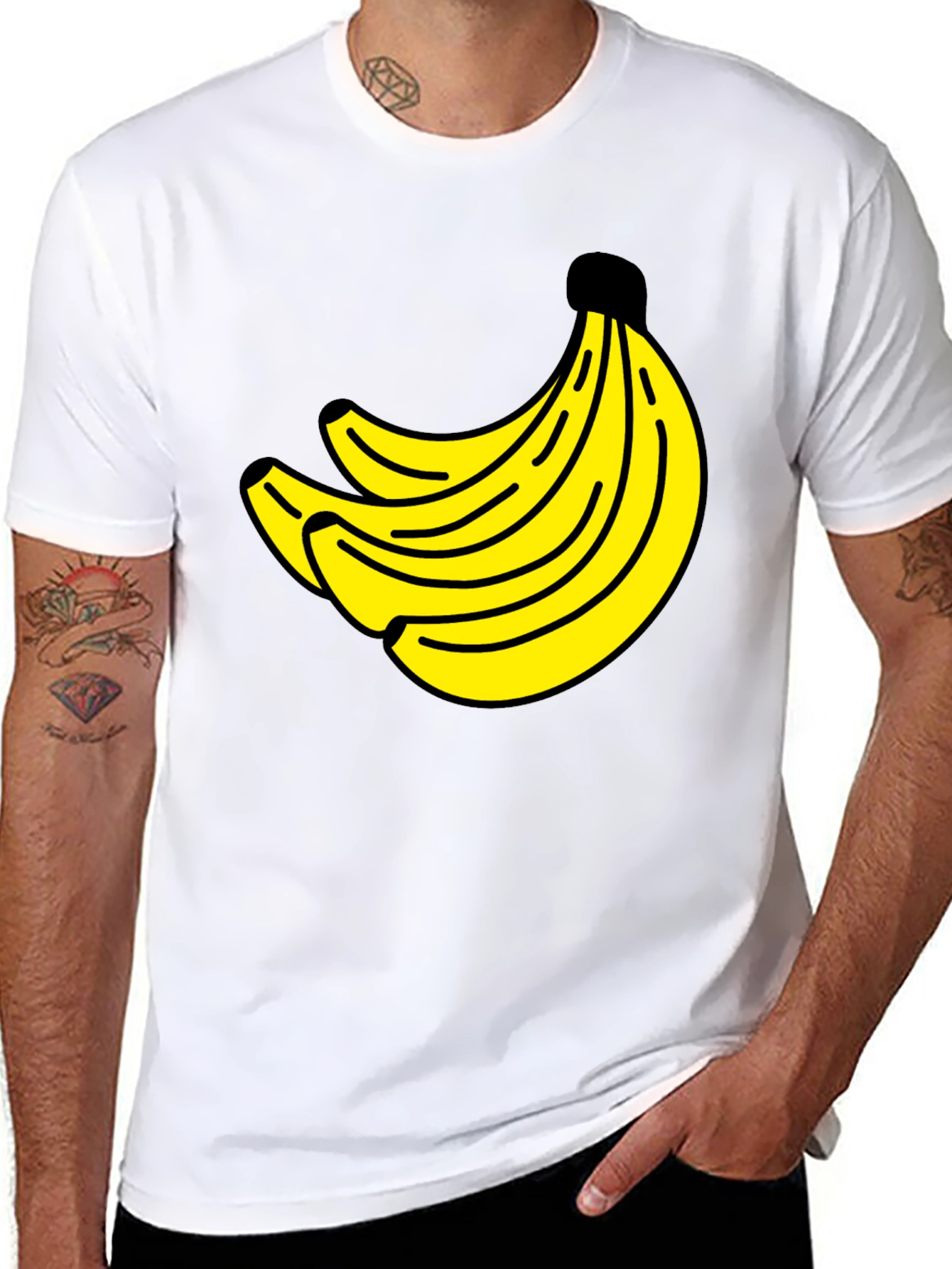 Banana Bunch Graphic Tee - Classic Crew Neck